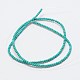 Chapelet de perle ronde en turquoise synthétique teintée G-P083-3mm-92F-2