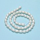 Fili di perle di perle d'acqua dolce coltivate naturali PEAR-J006-17C-01-3
