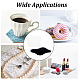 2pcs Acrylic Cup Coasters 2 Colors Ins Irregular Coaster Clear Cloud Shape Drink Coffee Mat Coasters Tea Cups and Bottles Holder for Dining Room Desk Kitchen Bar Table Decorations AJEW-DR0001-15-5