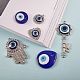 6Pcs 6 Style Evil Eye Pendants Kit for DIY Jewelry Making DIY-SZ0005-80A-3