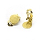 Brass Clip-on Earrings Findings X-KK-L184-24C-2