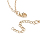 Doppellagige Halskette mit Sternanhängern aus Messing mit bunten Glasperlen für Frauen NJEW-TA00050-6