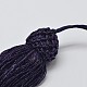 Décorations de gros pendentif pompon en nylon HJEW-D026-02-2