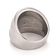 304 strukturierter klobiger Ring aus Edelstahl für Damen RJEW-B040-16B-P-3