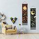 Tapisseries murales décoratives en polyester motif lune et soleil AJEW-WH0399-023-2