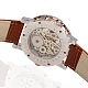 Acier inoxydable de haute qualité montre-bracelet en cuir WACH-A002-15-4