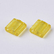 2-Hole Baking Painted Transparent Glass Seed Beads SEED-S023-32C-07-2