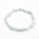 Bracelets de perles extensibles en larimar naturel X-BJEW-JB05929-02-1