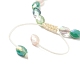 Bracelet de perles tressées en verre bling pour femme BJEW-JB08231-7