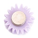 Supporto della copertura del magnete della pittura del diamante di plastica del fiore AJEW-M028-03B-3