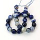 Natural Agate Beads Strands G-E054-8mm-M-3