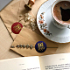 Ph pandahall rétro sceau de cire timbre bois timbre d'étanchéité timbres avec manche en bois pour enveloppes décoration AJEW-WH0184-0527-3