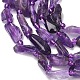 Natürlichen Amethyst Perlen Stränge&nbsp;G-Z130-B01-01-4