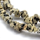 Natural Dalmatian Jasper Beads Strands X-G-P332-20-2