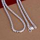 Популярные серебряные латунные витые ожерелья-цепочки для мужчин NJEW-BB12746-20A-2