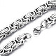 201 Stainless Steel Byzantine Chain Bracelet for Men Women BJEW-S057-71-3