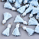 Polycotton(Polyester Cotton) Tassel Pendant Decorations X-FIND-T052-13M-1