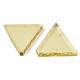 ガラスカボション  モザイクタイル  家の装飾やdiyの工芸品  三角形  淡いチソウ  12x14x3~4mm  約310個/200g GLAA-Q086-01F-3