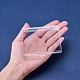 クリアプラスチックビーズ収納ケース  直方体の  透明  9.3x6.8x1.6cm CON-WH0019-04-4