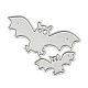 Plantillas de troqueles de corte de acero al carbono de murciélago de halloween DIY-R079-038-4