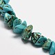 Copeaux synthétiques perles turquoise brins X-G-N0134-08A-2