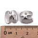 Letter Slider Beads for Watch Band Bracelet Making ALRI-O012-H-NR-3