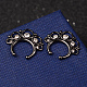 304 Stainless Steel Rhinestone Nose Studs Nose Piercing Jewelry AJEW-M022-13-2