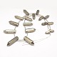 Bullet Natural Pyrite Graduated Pointed Beads Strands G-I125-60-3