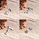 Sunnyclue 64 pz 16 stili pet dog puppy paw print metal footprint animal ciondolo charm per collana fai da te bracciale orecchino creazione di gioielli TIBEP-SC0001-09-4