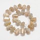 Natural Sunstone Nuggets Beads Strands G-M243-01A-2