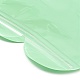 ハート形のプラスチック包装陰陽ジップ ロック袋  トップセルフシールパウチ  薄緑  10x10x0.15cm  片側の厚さ：2.5ミル（0.065mm） OPP-D003-02D-3