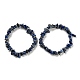 Natural Lapis Lazuli Chip Beaded Stretch Bracelet G-H294-01B-03A-1