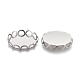 304 Stainless Steel Cabochon Settings STAS-P249-16E-P-2
