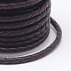 Braided Cowhide Leather Cord NWIR-N005-01I-3mm-3