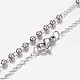 304 Stainless Steel Rosary Bead Necklaces NJEW-I205-14P-4