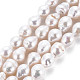 Chapelets de perles en Keshi naturel PEAR-S020-F03-2