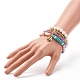 Ensemble de bracelets extensibles à breloques en zircone cubique en forme de coquille pour adolescentes femmes BJEW-JB06850-01-11