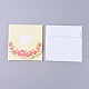 Ensemble de cartes de remerciement enveloppe et motif floral DIY-I029-01D-1