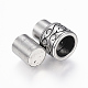 304 Stainless Steel Magnetic Clasps with Glue-in Ends STAS-F130-96AS-2