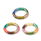 Bracelet extensible épais en tube incurvé en acrylique pour femme BJEW-JB08285-1