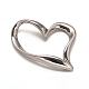 304 Stainless Steel Heart Linking Rings STAS-L162-10-1