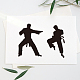 Stencil per fustelle in acciaio al carbonio per taekwondo DIY-WH0309-1550-5