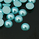 Cabochons demi-ronde bombés en acryliques d'imitation nacre OACR-H001-4U-1