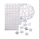 4 pièces 4 style presse à chaud papier puzzle d'artisanat de transfert thermique DIY-TA0003-58A-3