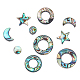 Dicosmetic 12 pz 6 stili di conchiglia di abalone naturale/perline di conchiglia di paua SSHEL-DC0001-01-1