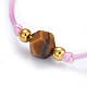 Verstellbare Nylonschnur geflochtenen Perlen Armbänder BJEW-JB04417-3
