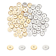 UNICRAFTALE About 100pcs 2 Colors 6mm Disc Spacer Beads Vacuum Plating Beads Stainless Steel Loose Beads Disc Bead Findings for DIY Bracelets Necklaces Jewelry Making STAS-UN0009-07A-1