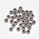 Perlas de flores de aleación de estilo tibetano X-TIBEB-0885-AS-FF-3