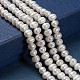Perle coltivate d'acqua dolce perla naturale PEAR-D039-1-4