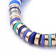 Handmade Polymer Clay Heishi Beads Stretch Bracelets BJEW-JB05300-04-2